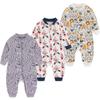 Long Baby Zipper Front Baby Months [MAMIMAKA] Coveralls, Newborn, Sleeve, Clothes, Pajamas, Autumn/Winter, Opening, Shower, 9-12