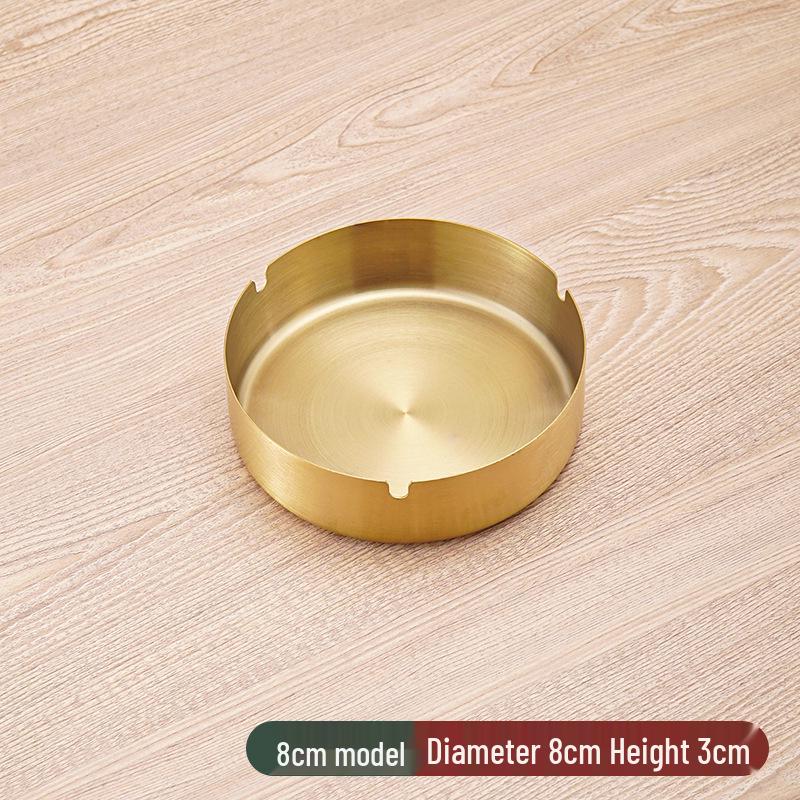 Stainless Steel Windproof Ashtray - Durable, Stylish, and Large for Bars, Cafes, and Hotels