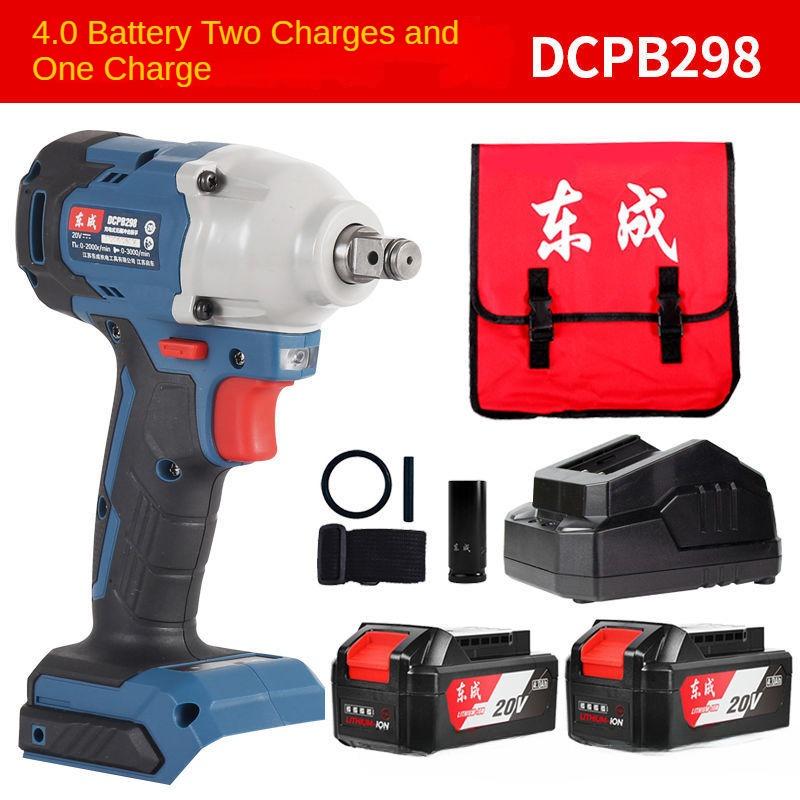 Электрический гайковерт Dongcheng 20 В, бесщеточный ударный гайковерт DCPB298, новый рабочий для авторемонта, электрический ветряной пистолет, электрический гайковерт