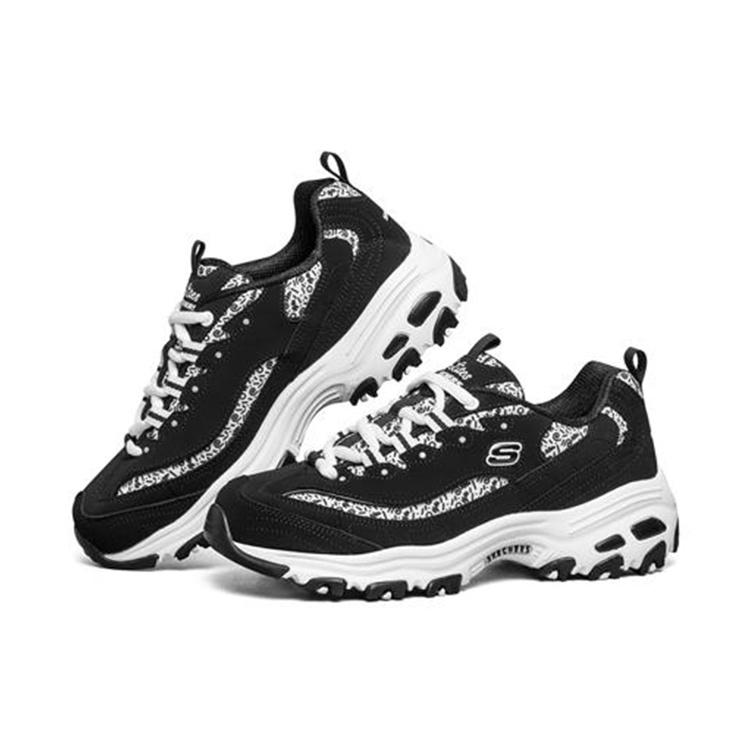 (WMNS) Skechers D lites 1.0 Белый/Черный Женские 13169-BKW