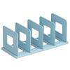 Book Organizer File Holder PP Minimalist Vertical 4 Slots File Sorter for Classroom Office Desktop