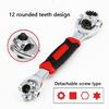 Industrial 52 in 1 Magnetic Socket Wrench Metal Construction Double Head Wrench for Professional Technicians
