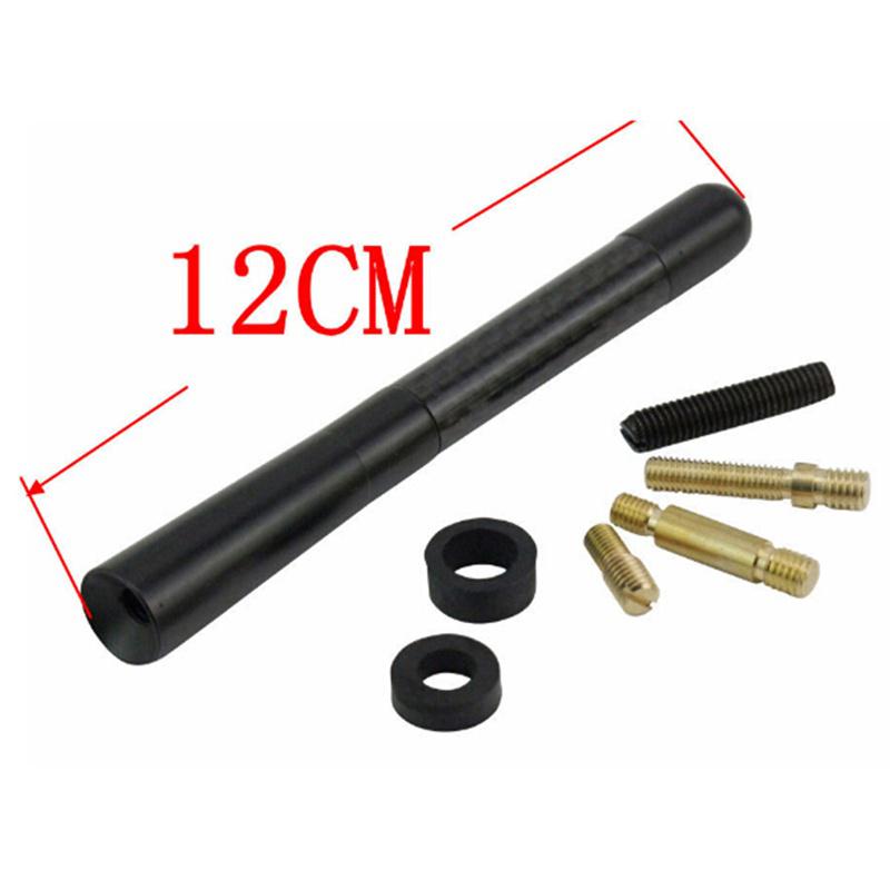 1Pcs Universal Black Carbon Fiber Antenna