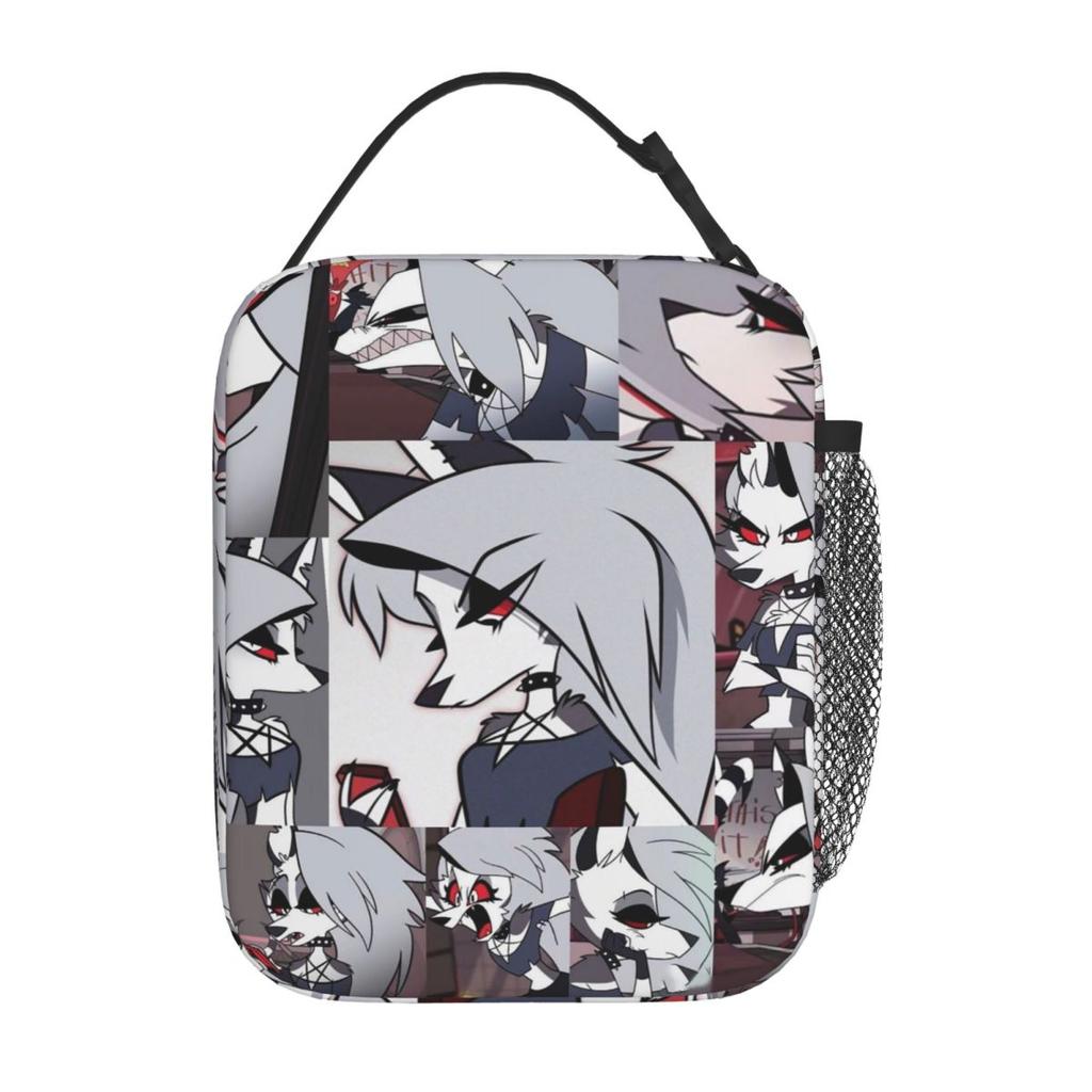 Loona Collage Insulated Lunch Bag Large Helluva Anime Meal Container Cooler Bag Tote Lunch Box Office Travel Men Women