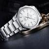 Casio EDIFICE series, thin and light three-hand quartz movement, stainless steel strap, Japanese and Korean watch, men's watch, white EFR-S108YD-7A