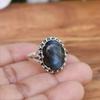 Labradorite Oval Gemstone Handmade Boho Designer Ring, 925 Silver Ring, Birthstone Ring, Statement Jewelry