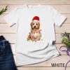 Funny Havanese Dog Santa Hat Christmas Lights Lover Unisex T-shirt