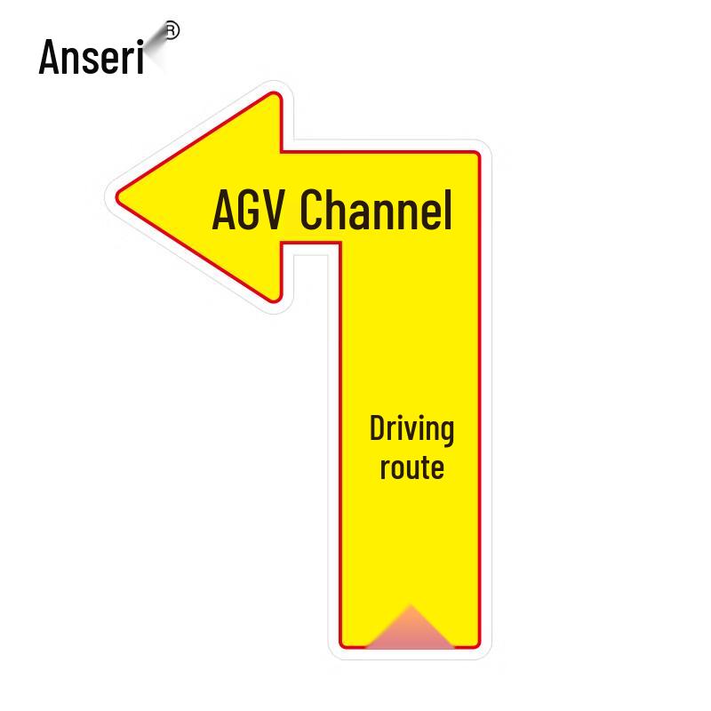 AGV Канал Направленная Напольная Наклейка
