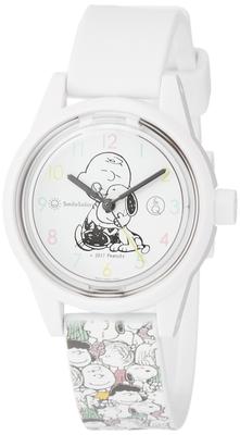 Часы Analog Smile Solar Snoopy водонепроницаемый уретановый ремень All Pattern белый [Citizen Q&Q] RP01-806