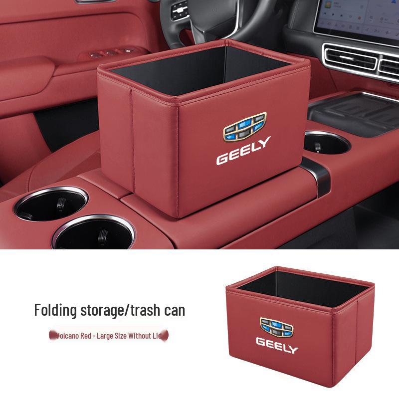 Geely Car Storage Box & Folding Trash Can for Xingyue L, Xingyuan Xingrui, and Dihao Boyue Pro