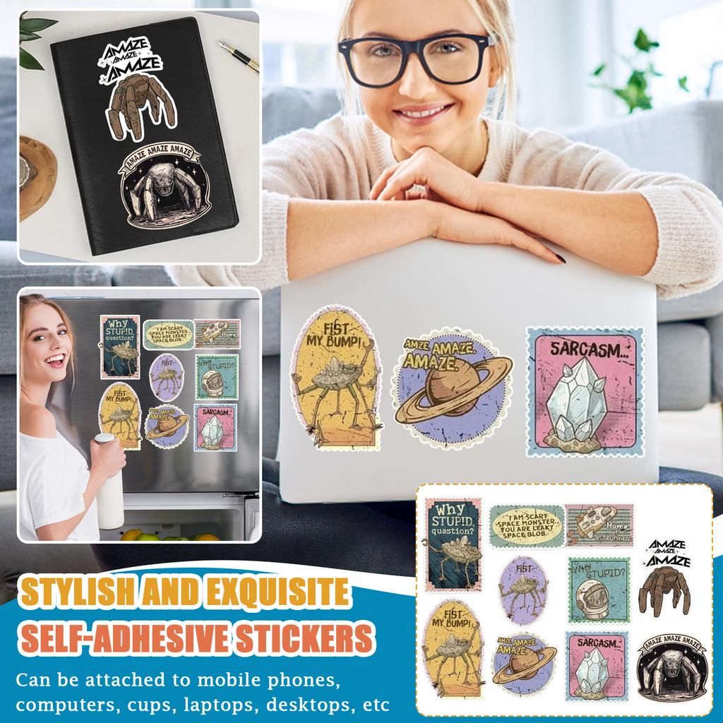 Stylish And Exquisite Self-Adhesive Stickers, Sci-Fi Themed Stickers, Movie Merchandise.