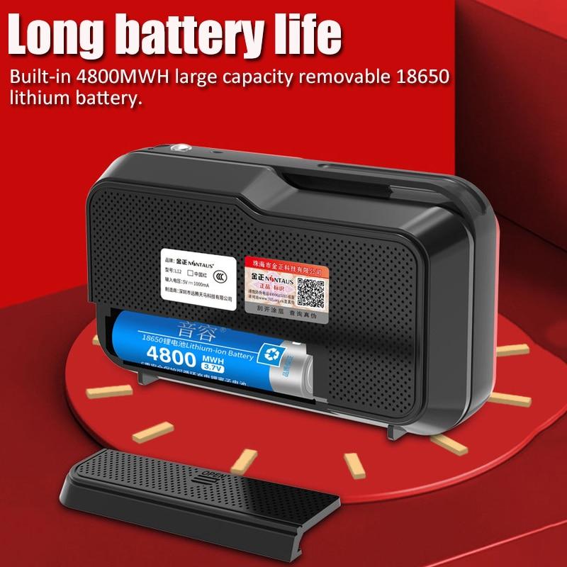 Портативный FM-радио, мини-радиоприемник, Bluetooth-динамик, музыкальный плеер с ЖК-дисплеем, поддержка громкой связи TFCard/USB/гарнитура