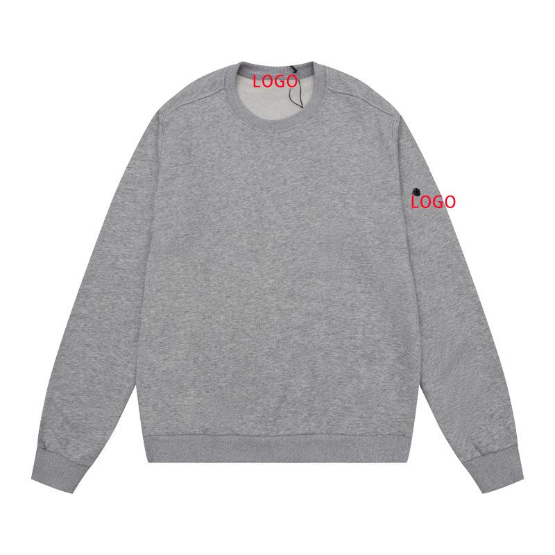 Унисекс Stone Compass Badge Базовый пуловер-свитшот - Высококачественный повседневный дизайн с круглым вырезом для комфорта в любое время года