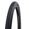 SCHWALBE Покрышка Big Apple 26x2.00 Черная со светоотражающей полосой (аутентичный) для городской, баллонной и городской езды