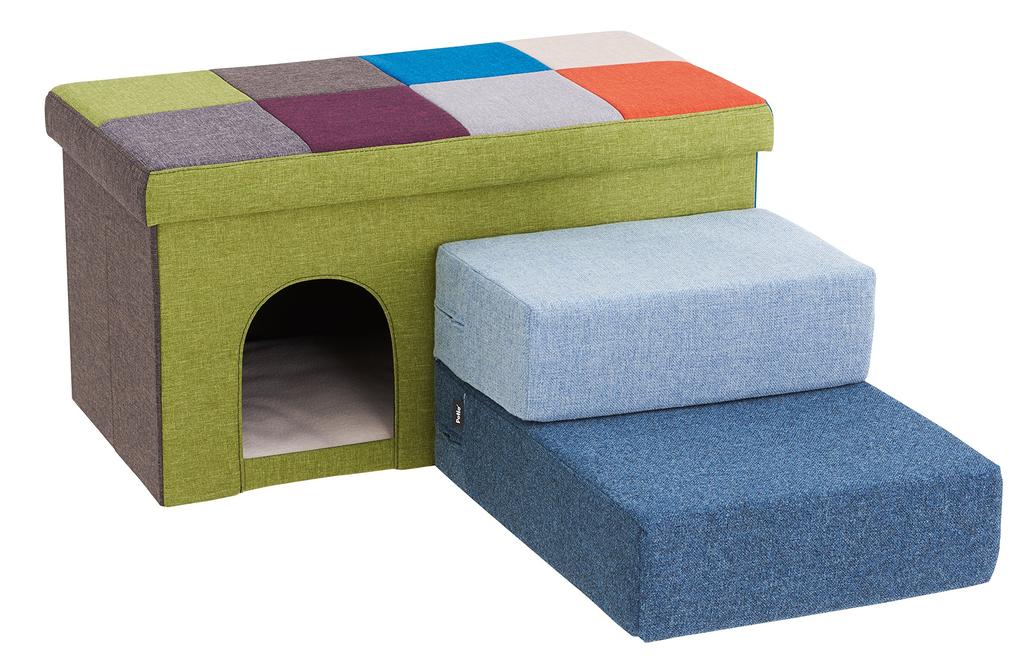 Petio Тканевая подушка-ступенька Океанский синий для питомцев