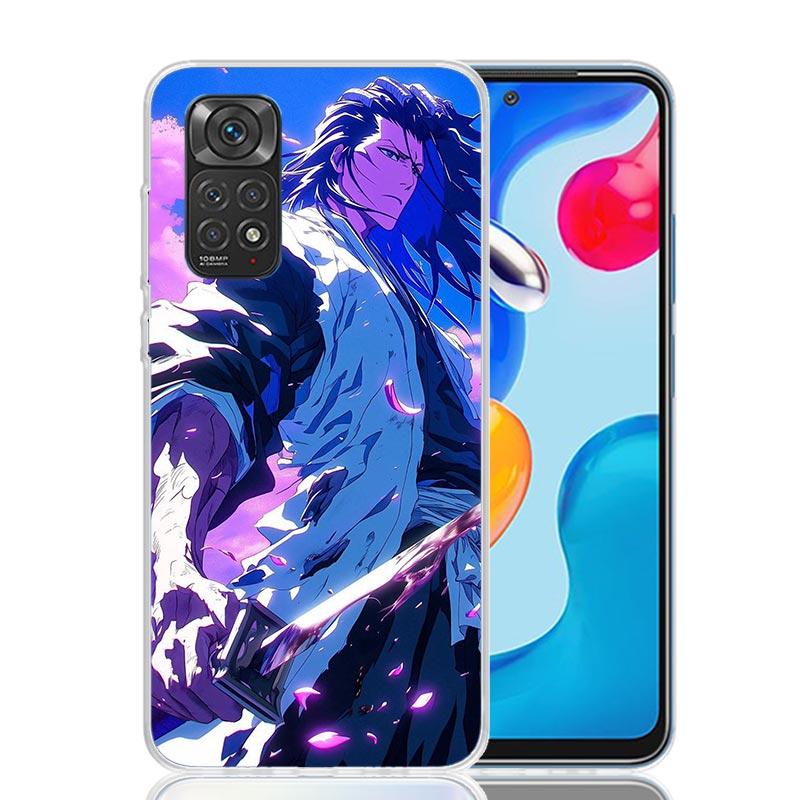 Чехол для телефона Bleach Кучики Бьякуя для Xiaomi Redmi Note 15 14 13 12S 12 Pro Plus 11S 11E 11 11T 10S 10 Арт Мягкий Чехол с Рисунком Re