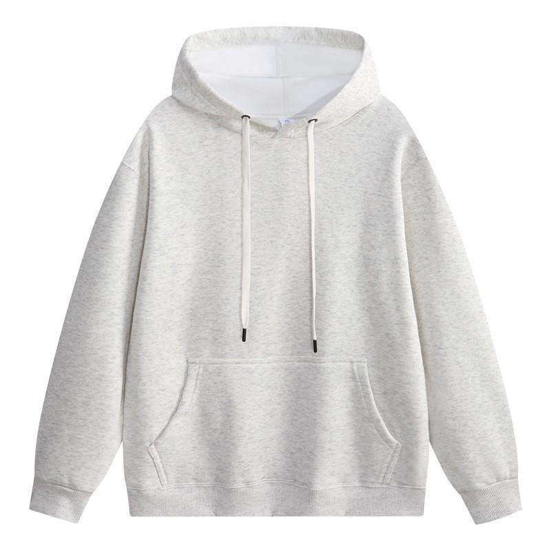 400g Fleece-Lined Hooded Sweatshirt Women Soft Cotton Blend Oversized Fit Winter Casual Wear