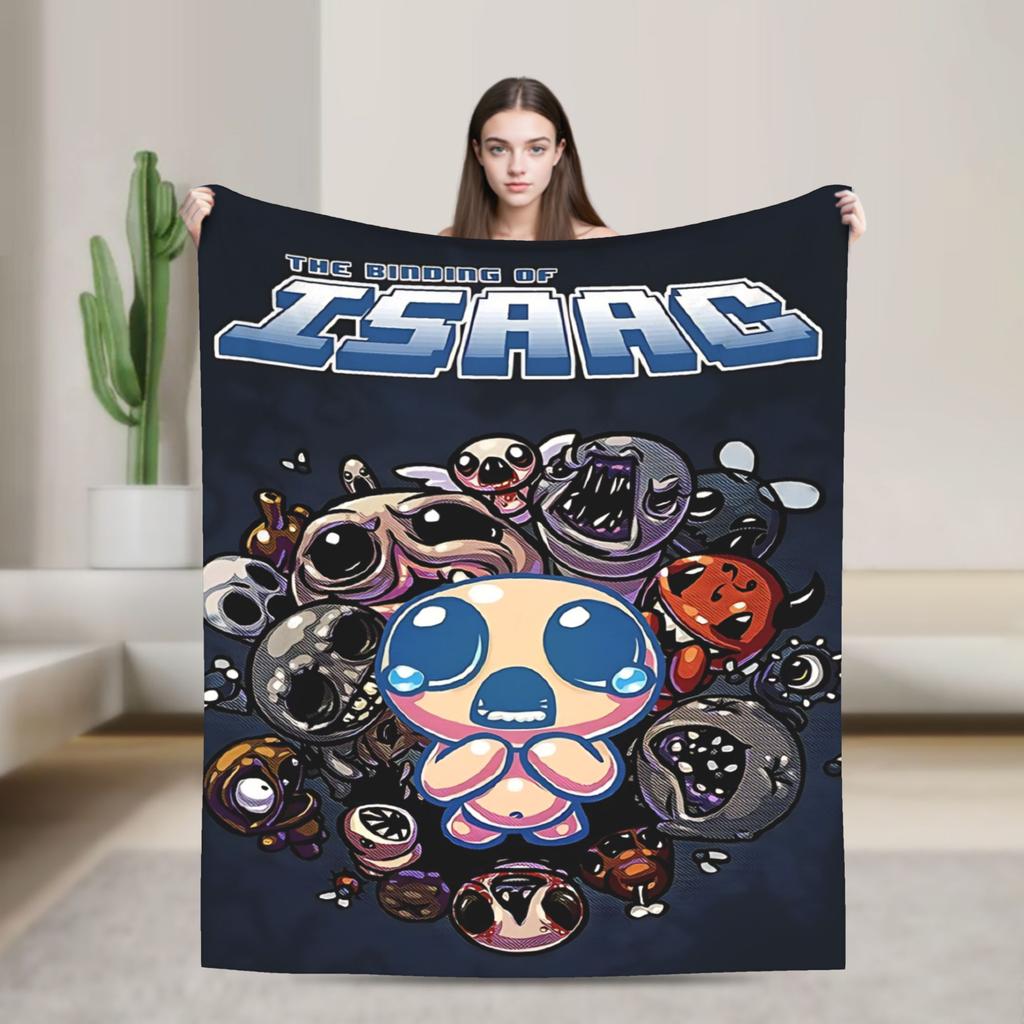 The Binding Of Isaac Warm Blanket Travel Plush Throw Blanket Funny Home Decor Flannel Bedspread Sofa Bed Cover