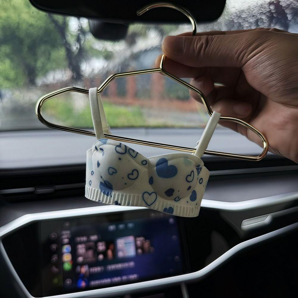 Leopard Print Car Hanging Ornament Underwear Shape Rearview Mirror Pendant Vehicle Interior Decor