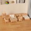 1/12 Dollhouse Miniature Furniture Set Dollhouse Living Room Bedroom Decoration Dolls House Accessories Kid Pretend Play Toy