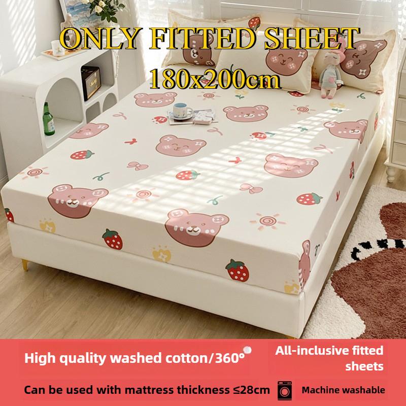 Простыня на резинке Не линяющая Не скатывающаяся Цельная простыня Нескользящая Разные размеры Постельное белье Покрывало-протектор