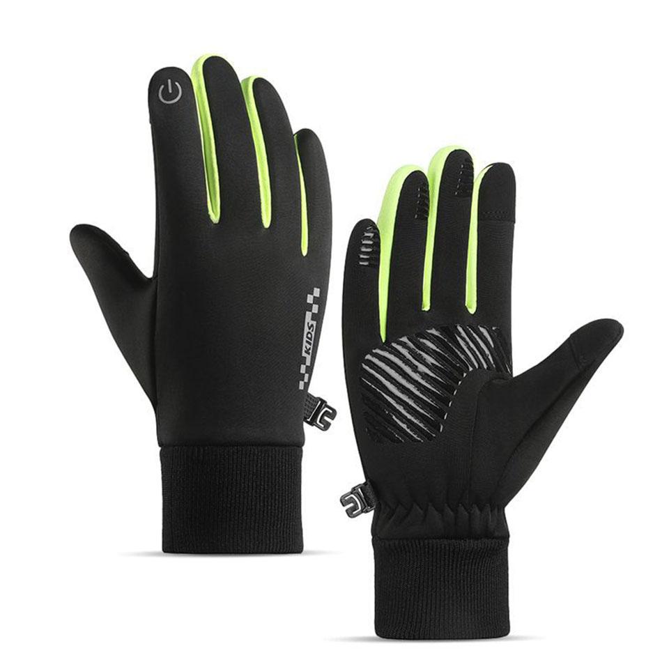 Loogdeel Touch Screen Outdoor Cycling Sports Warm Winter Running Ski Windproof Waterproof Gloves Boys Girls Children'S Gloves