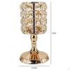 Holder Crystals Embellishing Candelabra Elegant Party Desktop Tealight Cabinet Candles Home