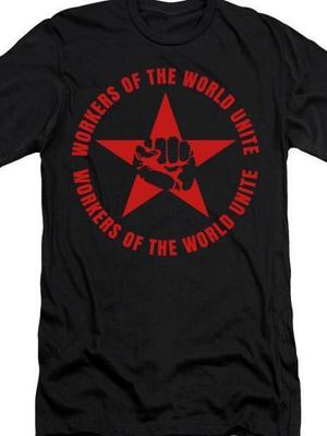 Индустриальные рабочие мира объединяйтесь футболка профсоюз IWW