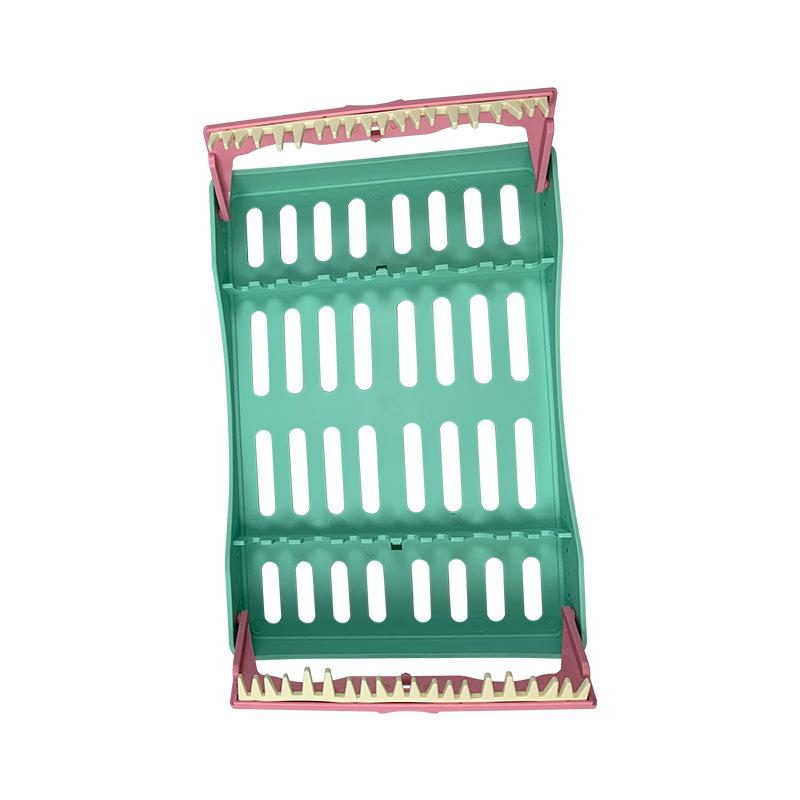 Коробка для стерилизации зубов с 10 держателями, наконечниками, ручками, хирургическими инструментами, подносом для дезинфекции стоматологических инструментов, пригодных для автоклавирования