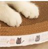 Corrugated Cat Scratcher Cat Scrapers Round Oval Grinding Claw Toys for Cats Wear-Resistant Cat Bed Nest Cat Accessories