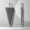 24-Bone Long Handle Umbrella: Large, Double-Reinforced Automatic Business Umbrella