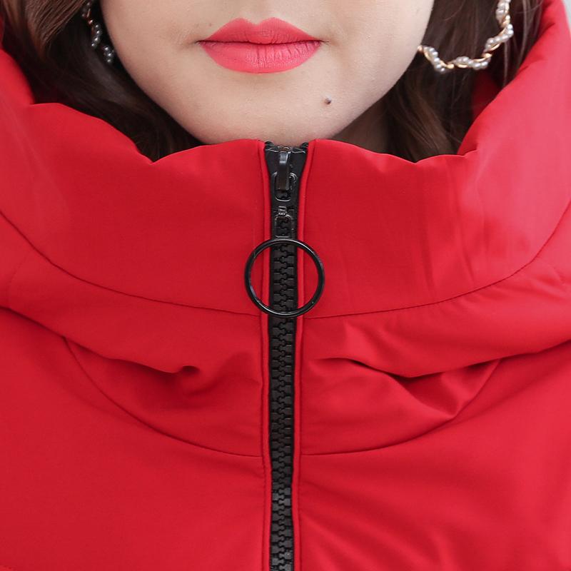 Women's Winter Jacket Hooded Embroidery Plus Size Coat Female Casual Thick Long Parkas