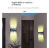 14LED Solar Outdoor Lights Waterproof Up And Down Lighting Wall Lights For Yard Deck Garden Garage Walkway Porch