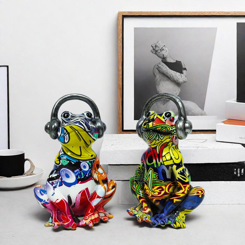 Новый стиль с украшениями в виде пшеничных лягушек, украшение для дома, гостиной, образец комнаты, высококлассное украшение, изделия из смолы