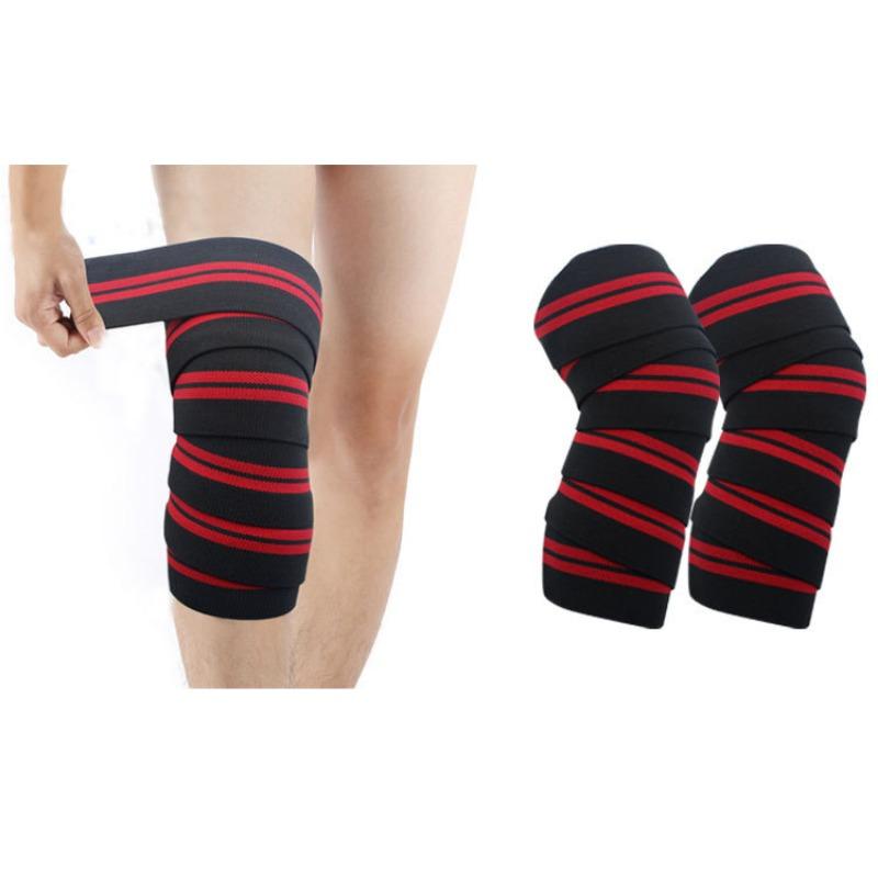 1 шт., спортивные наколенники, ремни для тренировок в тренажерном зале, тяжелая атлетика, фитнес, приседания, тренировки, эластичные наколенники, защита рукавов