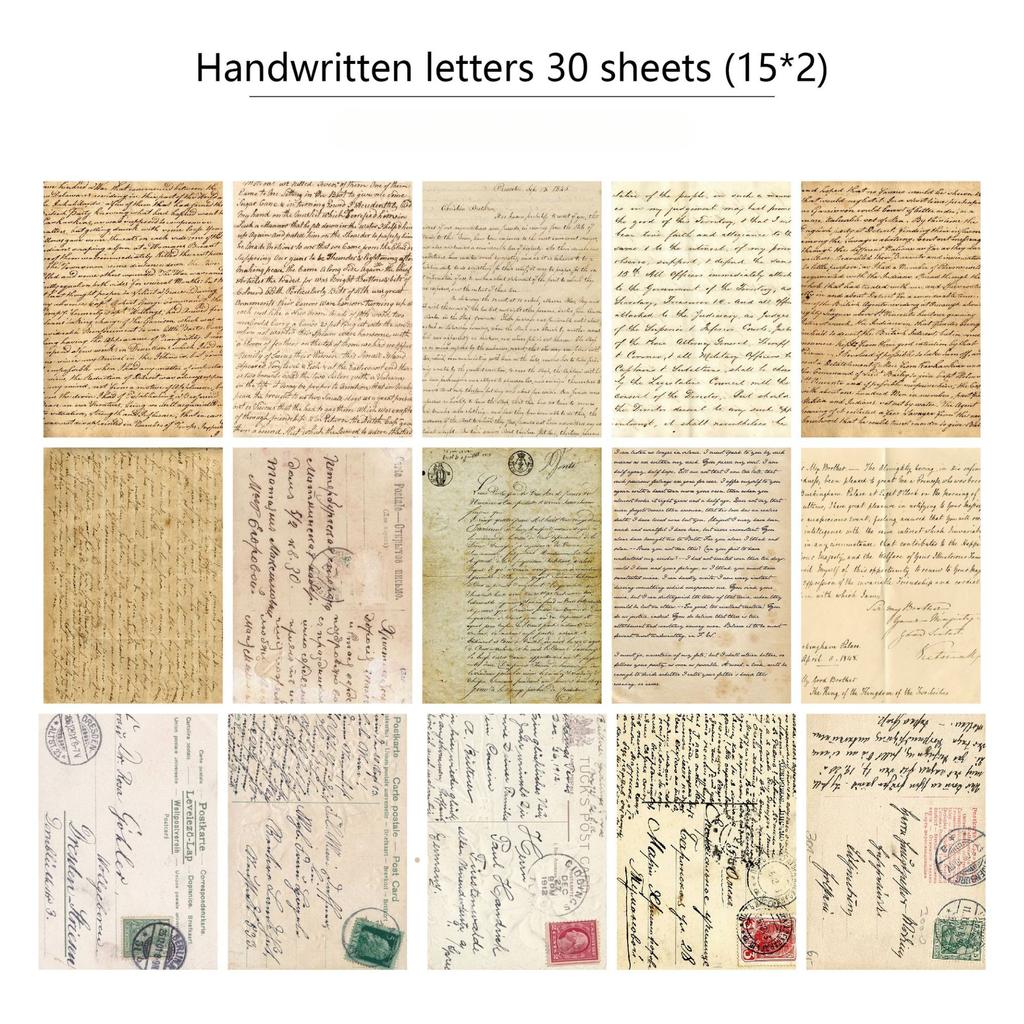 30 листов/набор Ретро-стиль Ins Дневник Газета Декор Наклейки Скрапбукинг Журнал Наклейки Kawaii DIY Блокнот Канцелярские Наклейки