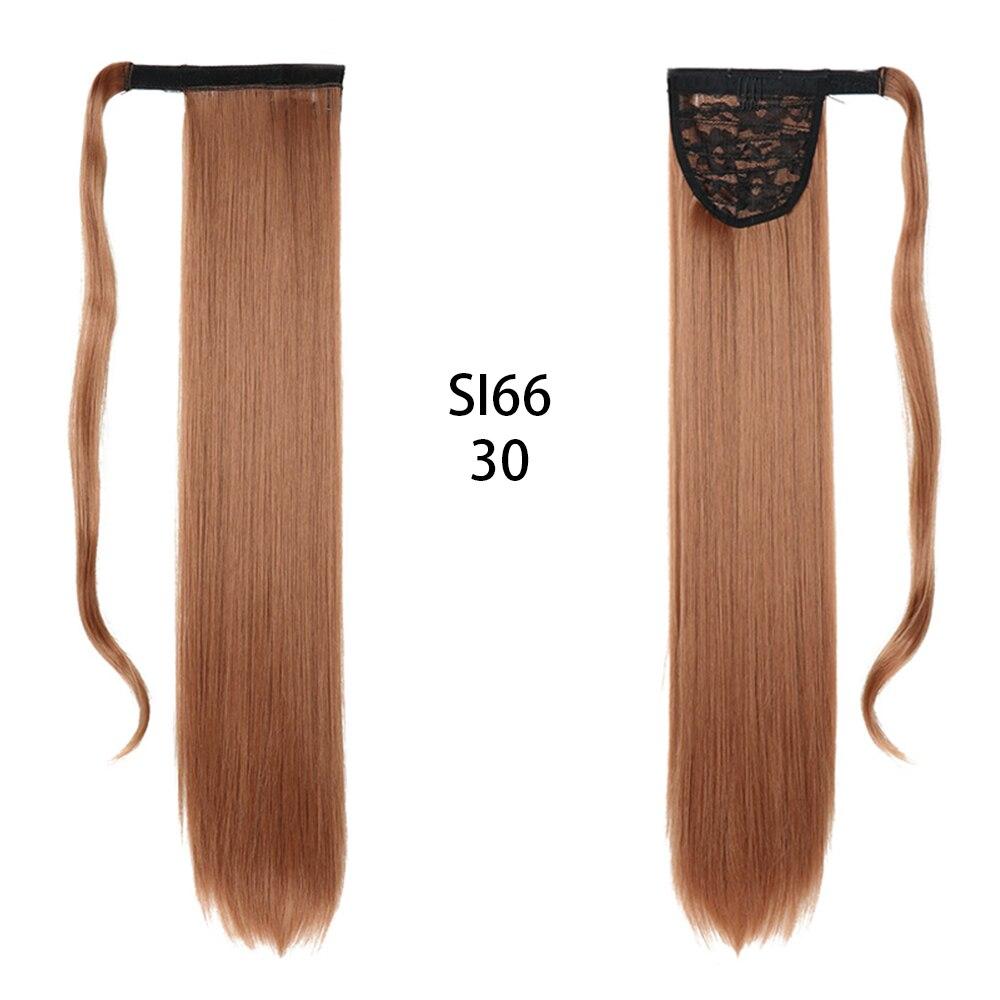 Long Straight Clip In Hair Tail False Hair Ponytail Hairpiece With Hairpins Synthetic Hair Pony Tail Hair Extension
