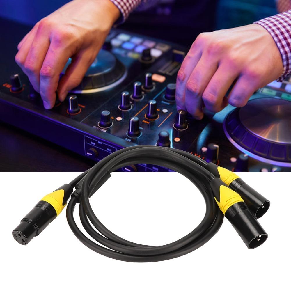 Noiseless XLR Splitter Cable Plug and Play XLR Audio Y Adapter Cable XLR Y Cord  Audio Equipment