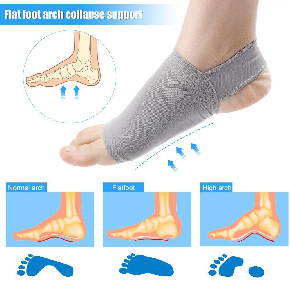 Flat Feet Foot Arch Pads Foot Shock-absorber Hosiery Pads Soft Arch Pads Insoles Travel Outdoor