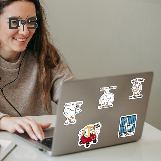 12 шт. магнит на холодильник Silly Goose для домашнего офиса, кухни, шкафчика, холодильника, ПВХ, водонепроницаемый, мультяшное животное, магнитное украшение, орнамент