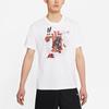 Nike Футболка с сезонным логотипом, баскетбольная футболка с коротким рукавом и принтом, мужские топы, белые DD0780-100