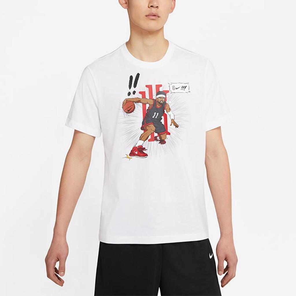 Nike Футболка с сезонным логотипом, баскетбольная футболка с коротким рукавом и принтом, мужские топы, белые DD0780-100