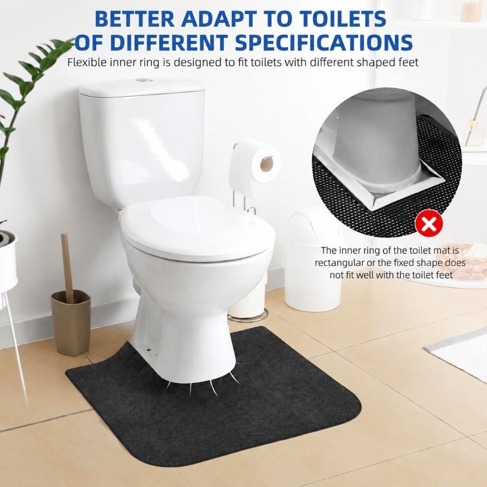 4 Pack Non-Slip Stability Toilet Floor Protector Bathroom Mat  Floor Protection