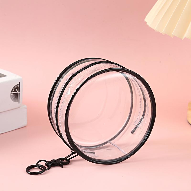 12*12cm Display Portable High Transparency Cute Doll Storage Bag Fashion Accessories Circular Design Pendant 9 Colors