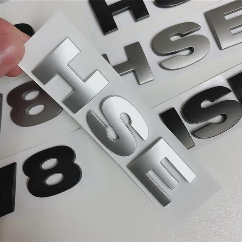 ABS HSE V6 V8 Логотип Буквы Багажник Эмблема Наклейка на Автомобиль Авто Наклейки на Заднюю Дверь для Lan-dRover R-angeRover Di-scovery Defen-der Velar LR4 LR2 LR3 SV