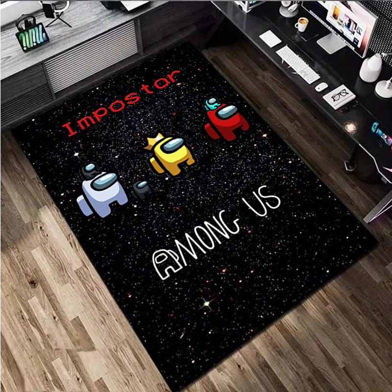 Among us Rug Carpet Office Decorative Carpet For Living Room Bedroom Door Mat Floor Rug Computer Chair Area Rug