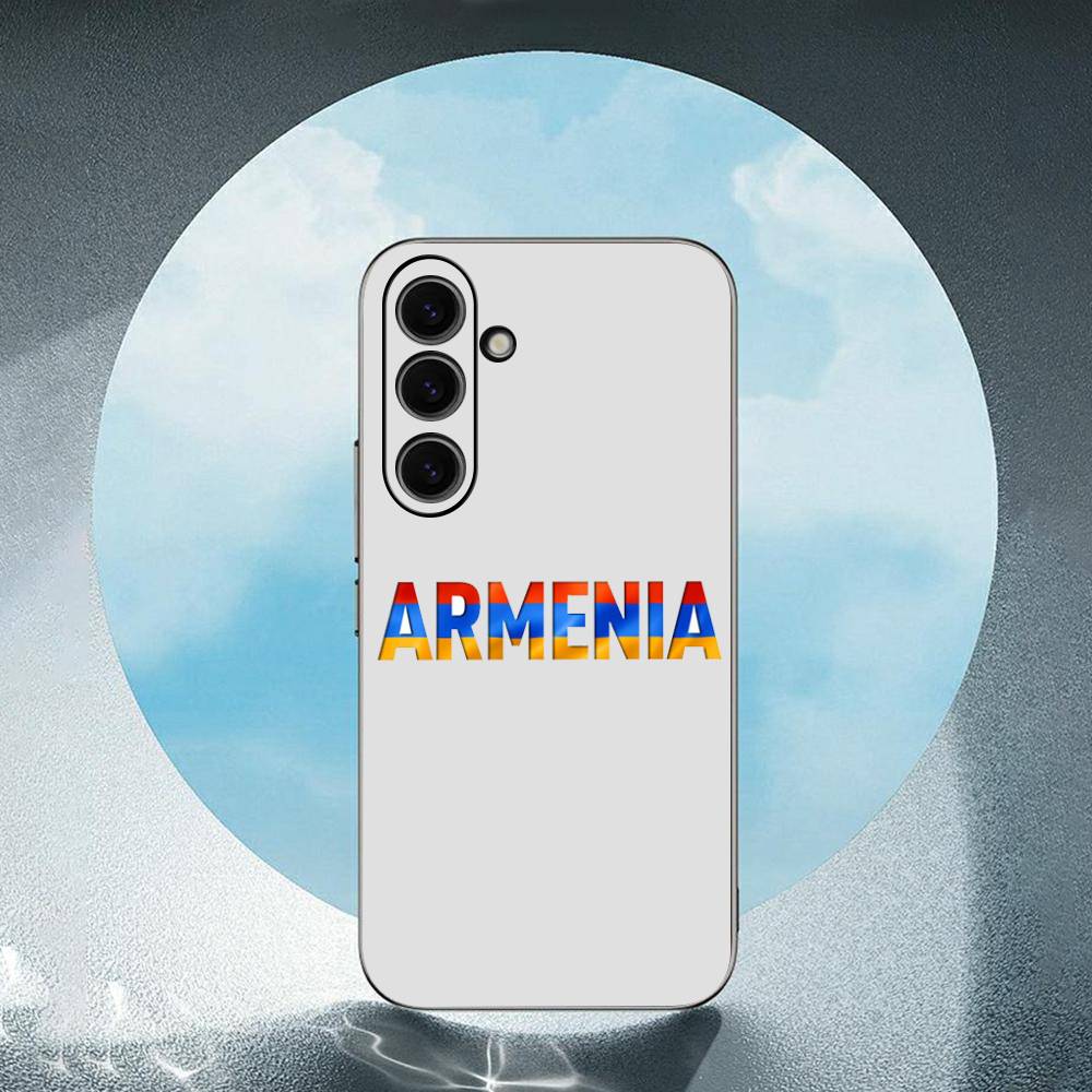 Армения Албания Россия Флаг Герб Роскошный Черный Чехол Для Телефона Для Samsung Galaxy S23 S24 S25 Ultra S22 Plus S21