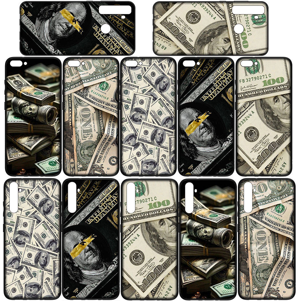 Чехол для iPhone 16 15 Xiaomi Redmi Note 14 13 12 11 Pro Max X 8 9 16e Samsung Galaxy S25 S24 S23 A4 Moto G85 OPPO Huawei Money 100 Dollars Phone Case