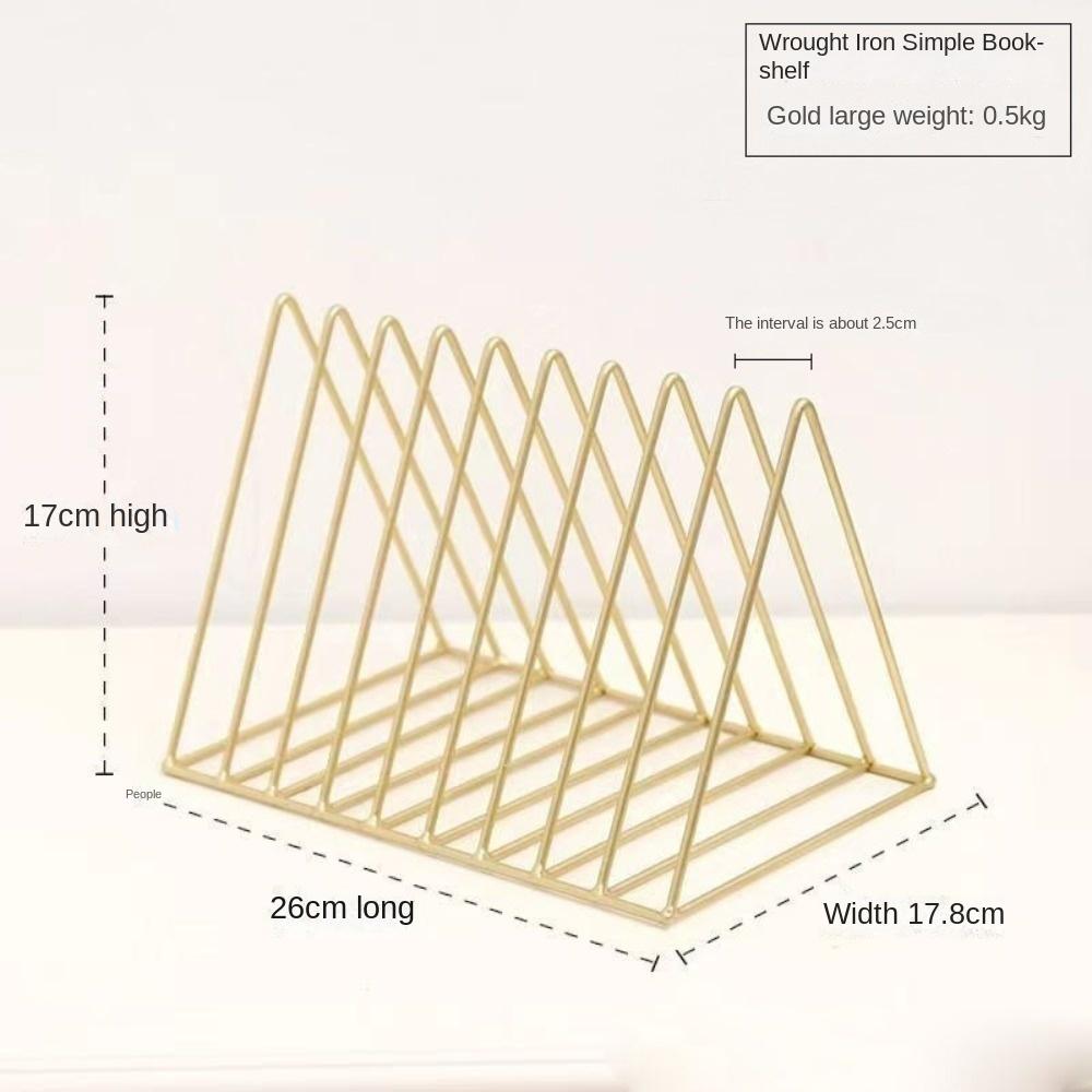 Magazine Triangle Bookcase Ins Style Newspaper Holder New Desktop Magazine Storage Rack Household