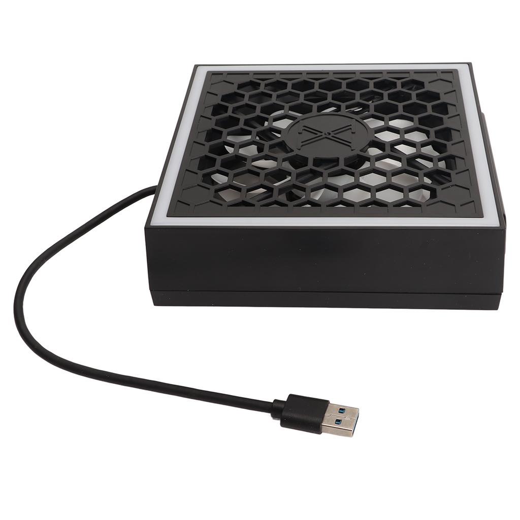 Верхний вентилятор консоли 3 скорости 7 режимов подсветки Верхний охлаждающий вентилятор с RGB LED Порт USB 3.0 USB 2.0 для Xbox